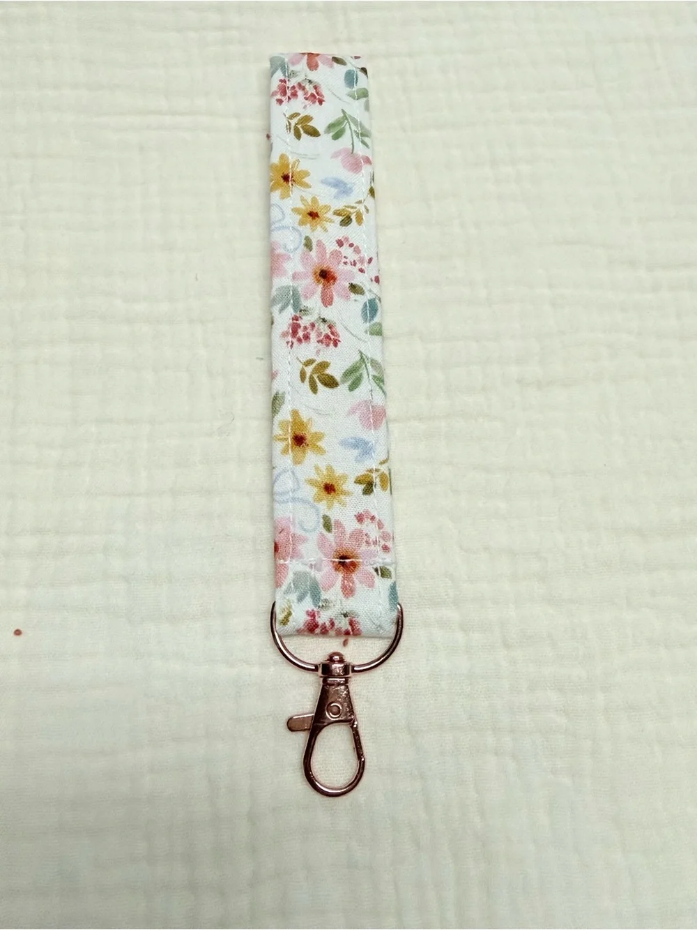 Handmade Patchwork Pink Multi Wristlet Key & Card Holder Strap 3 Pieces